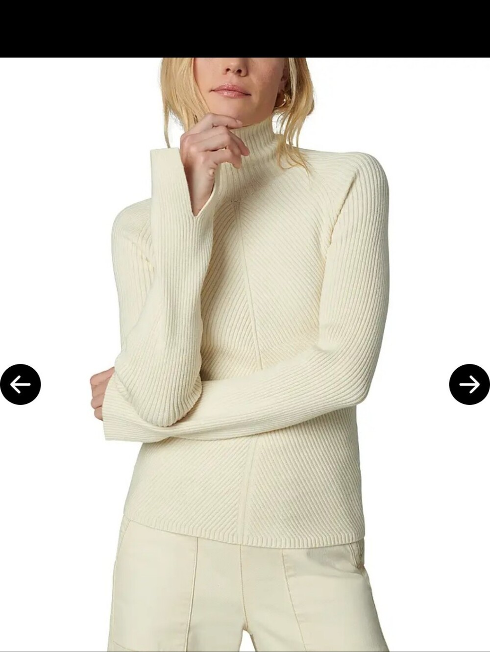 JOES JEANS The Palmer Turtleneck Sweater - Milk Size Large 🆕